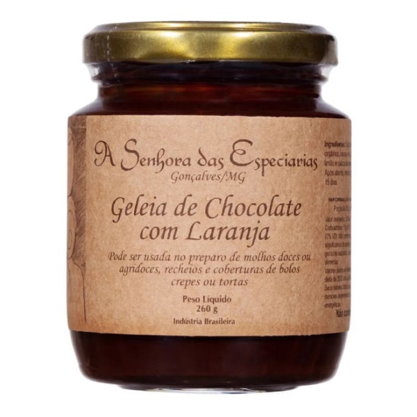 Geleia de Chocolate com Laranja Senhora das Especiarias 260g