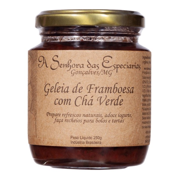 Geleia de Framboesa com Chá Verde Senhora das Especiarias 260g
