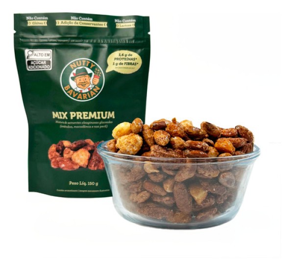 Encontraproduto.com.br - Mix Premium-macadâmias, Amêndoas E Nozes Pecã-150g-doce