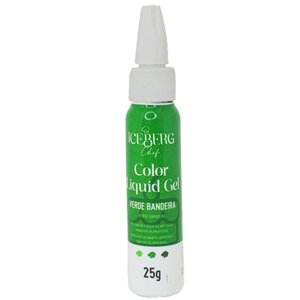 Corante Líquido Gel Verde Bandeira 25g - Chef