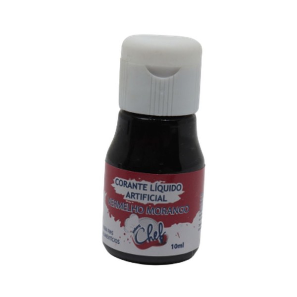 Encontraproduto.com.br - Corante Líquido Vermelho Morango 10ml - Iceberg Chef