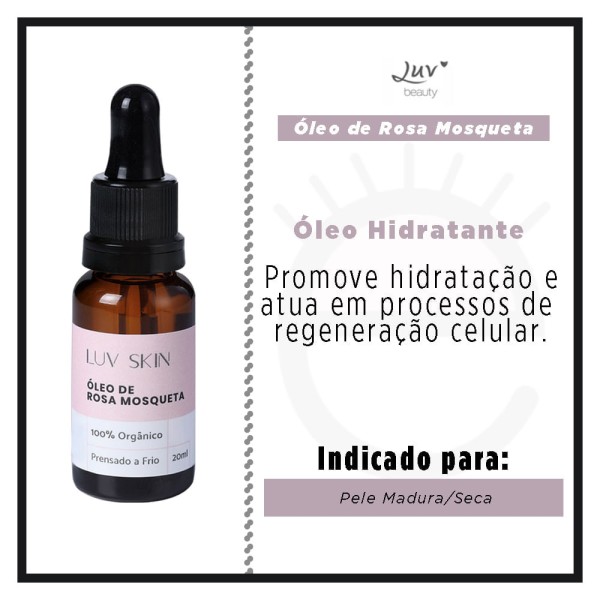 Encontraproduto.com.br - Óleo De Rosa Mosqueta Luv Skin 20ml