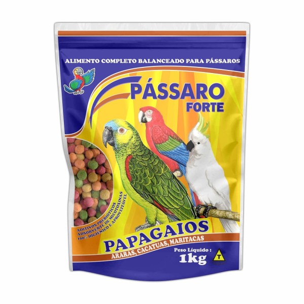 Encontraproduto.com.br - Alimento Extrusado para Papagaios Pássaro Forte