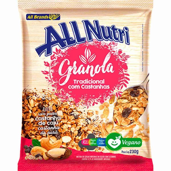 Encontraproduto.com.br - Granola Com Castanha AllNutri 230g