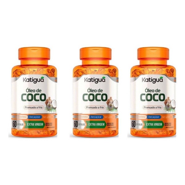 Óleo de Coco Katiguá 1000mg c/60 Cápsulas