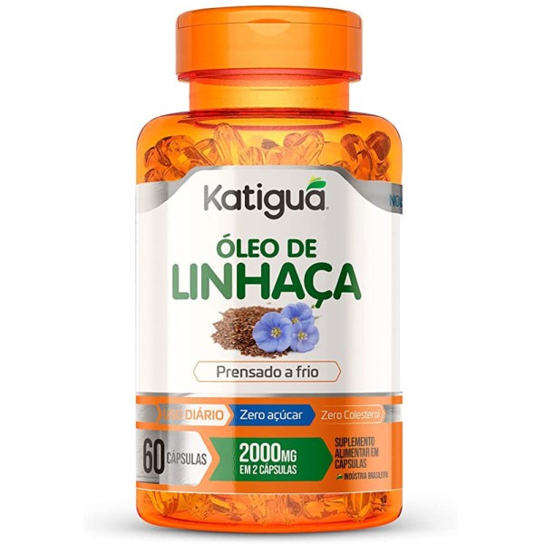 Encontraproduto.com.br - Óleo de Linhaça Katiguá 1000mg c/60 Cápsulas