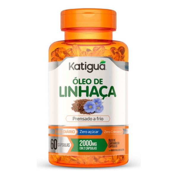 Encontraproduto.com.br - Óleo de Linhaça Katiguá 1000mg c/60 Cápsulas