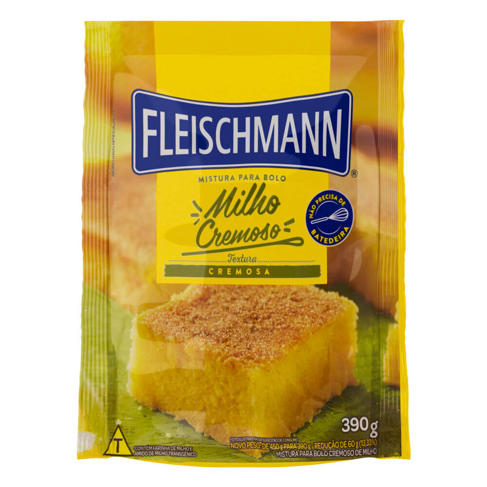 Encontraproduto.com.br - MISTURA P/BOLO FLEISCHMANN 390G MILHO