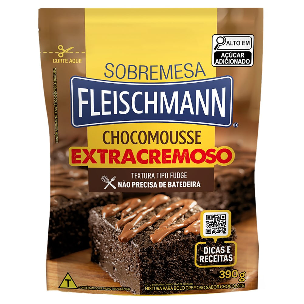 Encontraproduto.com.br - MISTURA P/BOLO FLEISCHMANN 390G CHOCO CREMOSO
