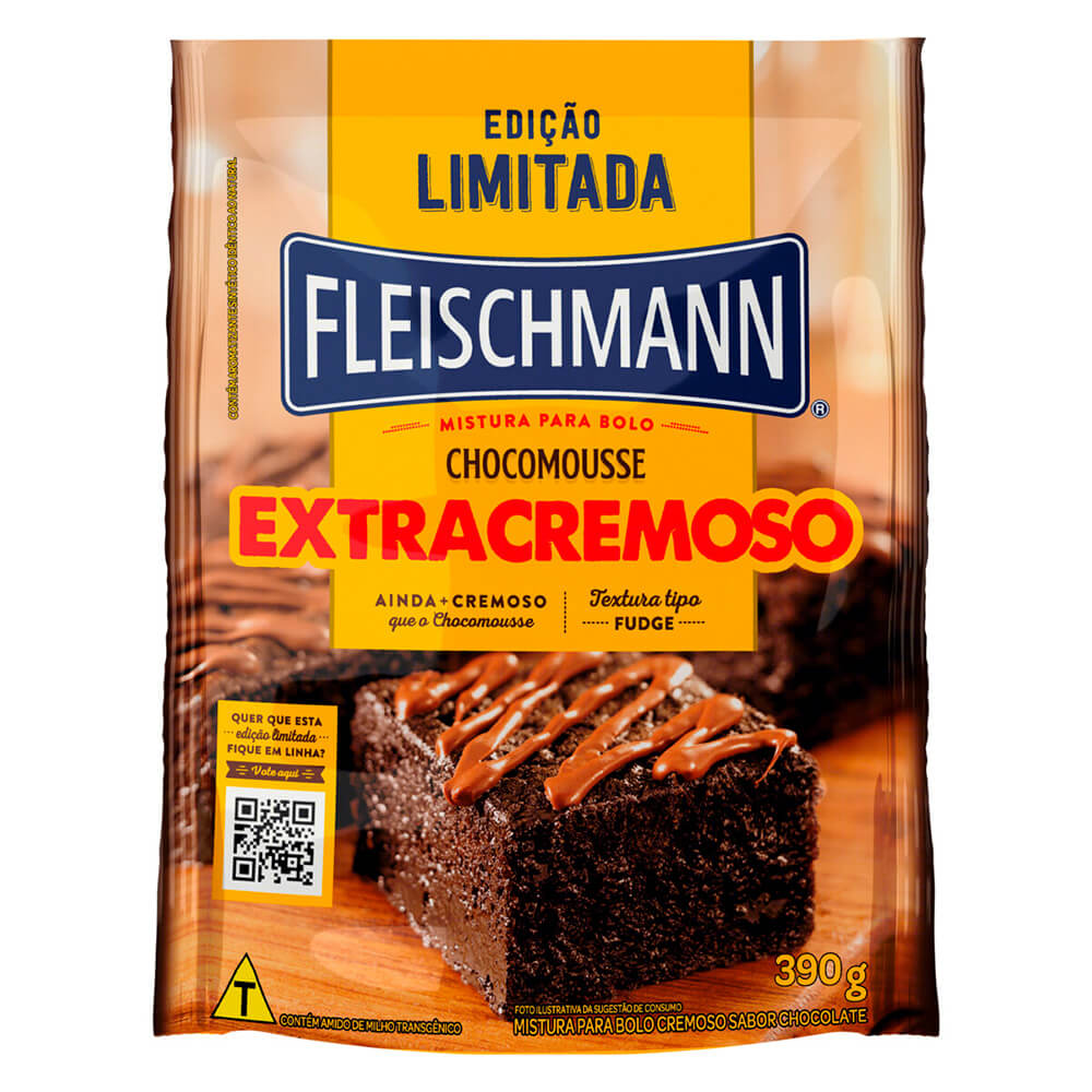 Encontraproduto.com.br - MISTURA P/BOLO FLEISCHMANN 390G CHOCO CREMOSO