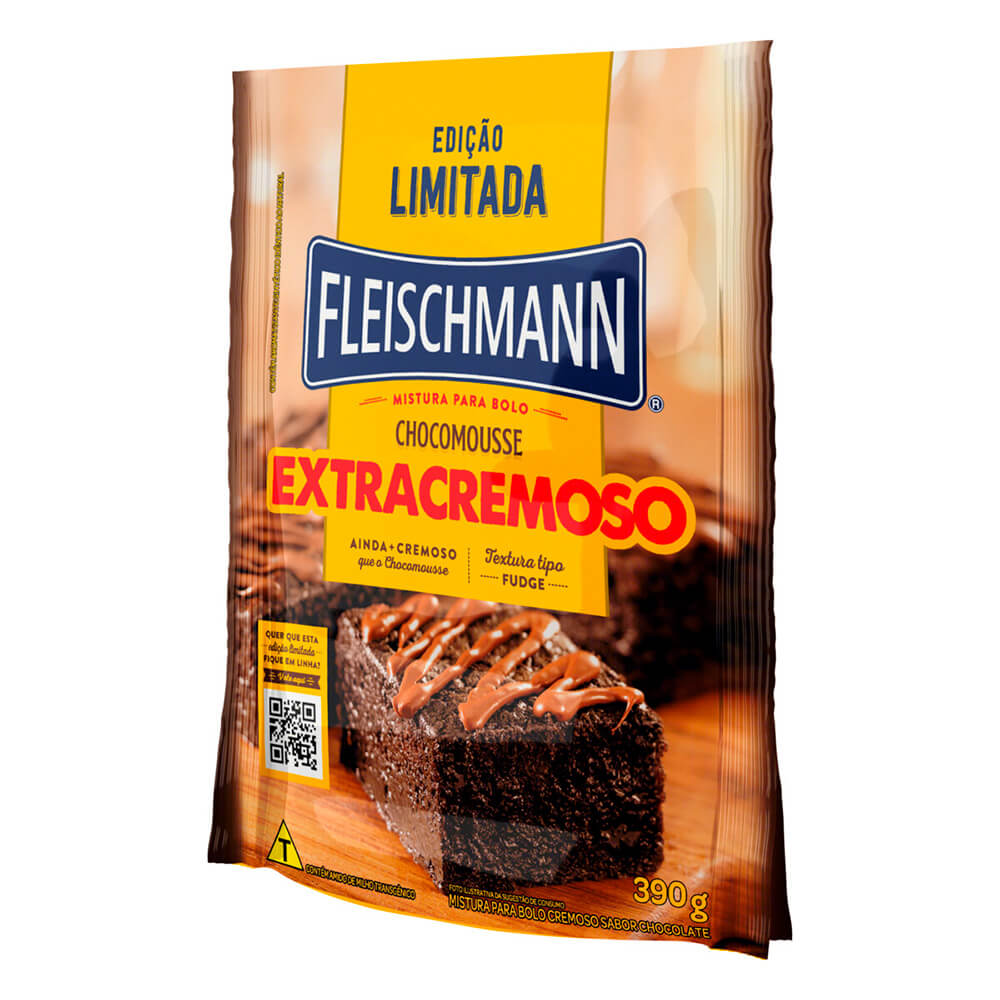 Encontraproduto.com.br - MISTURA P/BOLO FLEISCHMANN 390G CHOCO CREMOSO