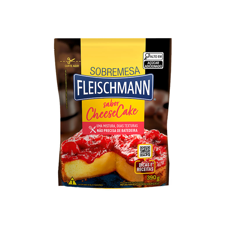 Encontraproduto.com.br - Mistura para Bolo Cremoso Cheesecake Fleischmann 390g