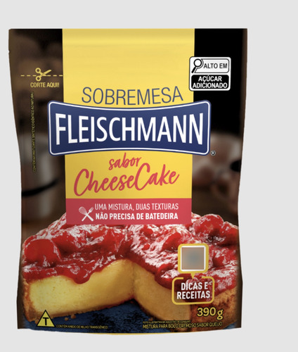 Encontraproduto.com.br - Mistura para Bolo Cremoso Cheesecake Fleischmann 390g