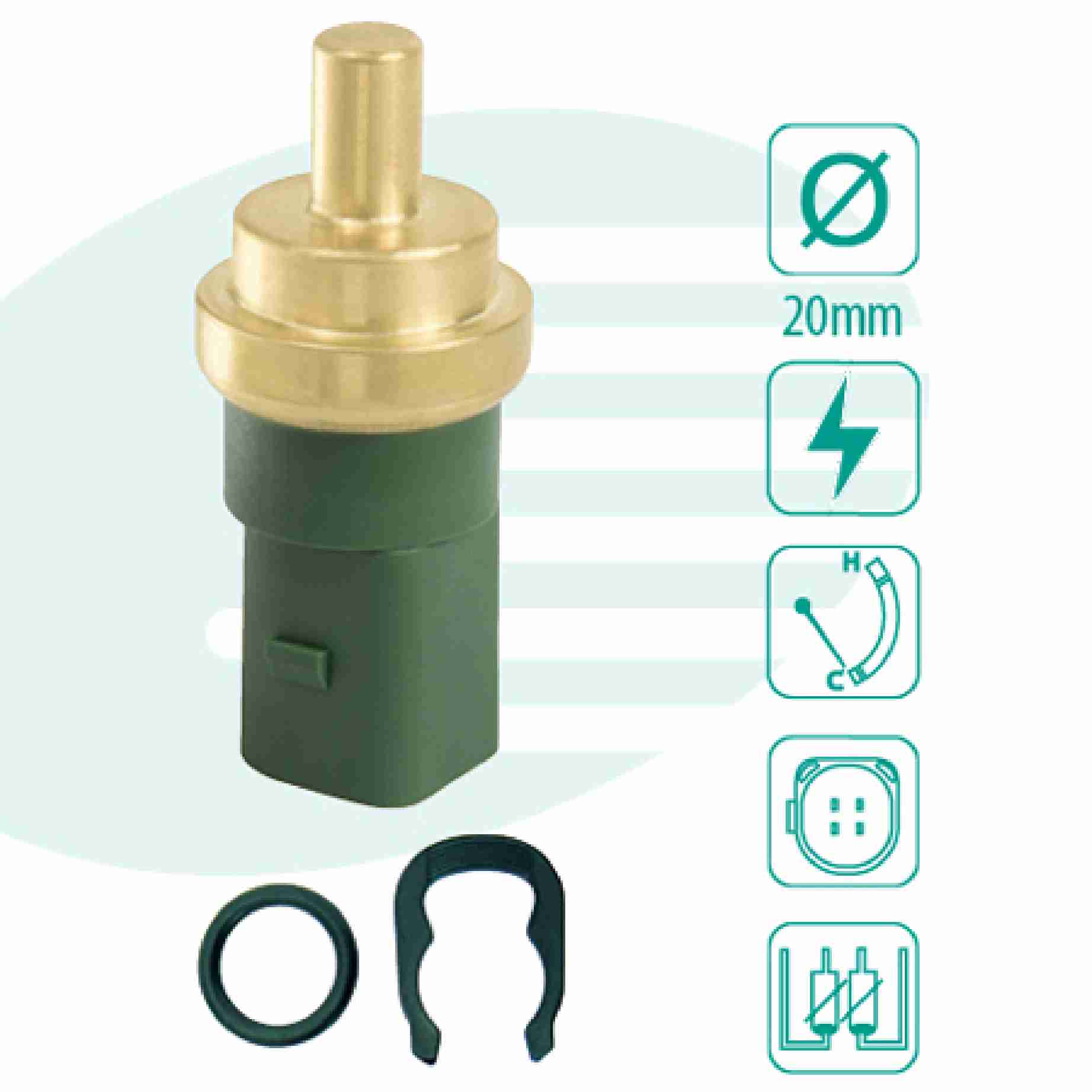 Encontraproduto.com.br - SENSOR TEMPERATURA AGUA VOLKSWAGEN GOL /FOX 4014) - IG201.0830