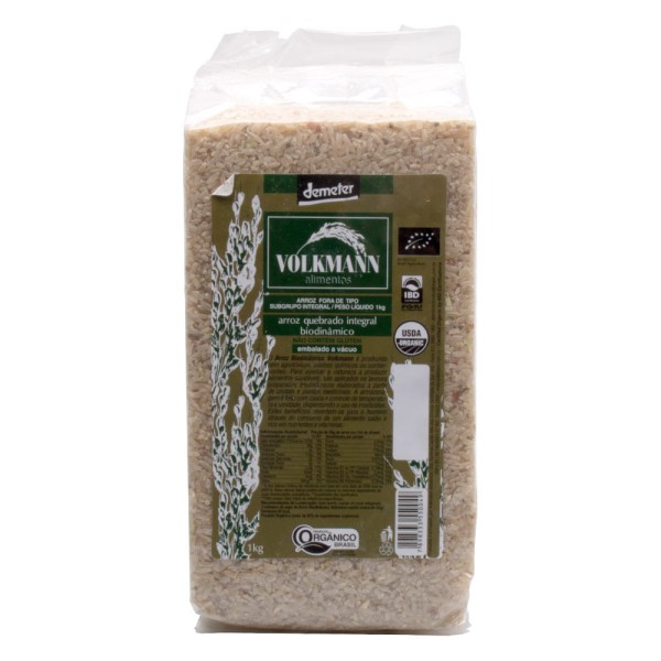 Encontraproduto.com.br - Arroz Quebrado Integral Biodinâmico (Orgânico) 1Kg - Volkmann