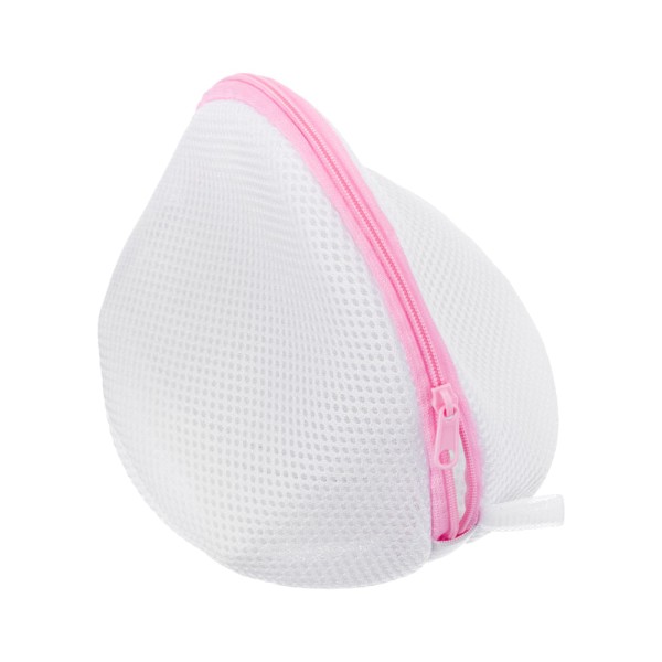 Encontraproduto.com.br - Saco para Lavar Roupa Delicada Sutiã Branco/Rosa Log Ordene