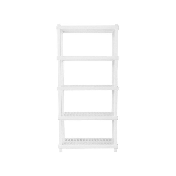 Encontraproduto.com.br - Estante Plástica Profissional com 5 Prateleiras Branca Vig Ordene