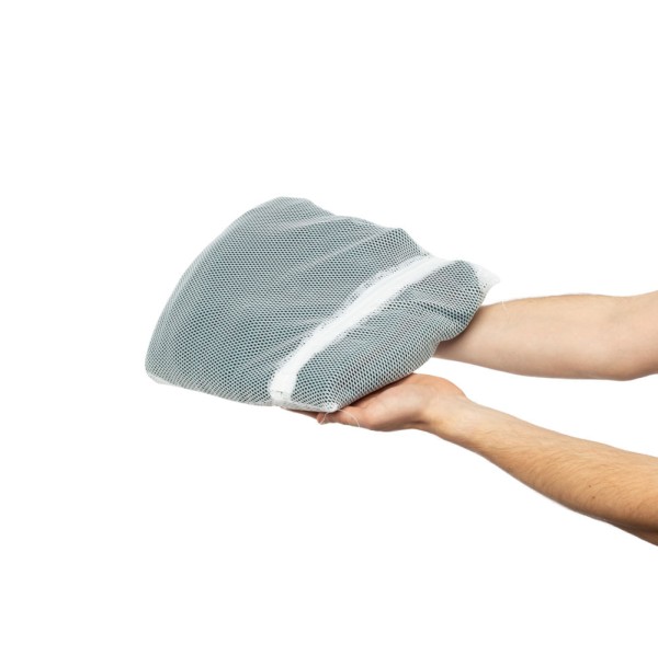 Encontraproduto.com.br - Saco para Lavar Roupa Delicada Pequeno Branco/Rosa Log Ordene