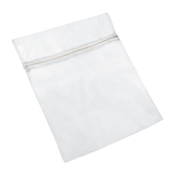 Encontraproduto.com.br - Saco para Lavar Roupa Delicada Pequeno Branco/Rosa Log Ordene