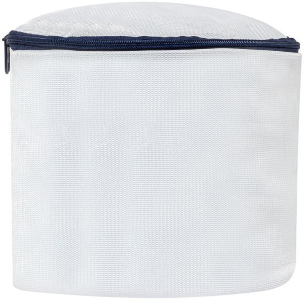 Encontraproduto.com.br - Saco para Lavar Roupa Delicada Sutiã Premium Branco/Azul Log Ordene