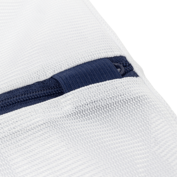Encontraproduto.com.br - Saco para Lavar Roupa Premium Pequeno Branco/Azul Log Ordene
