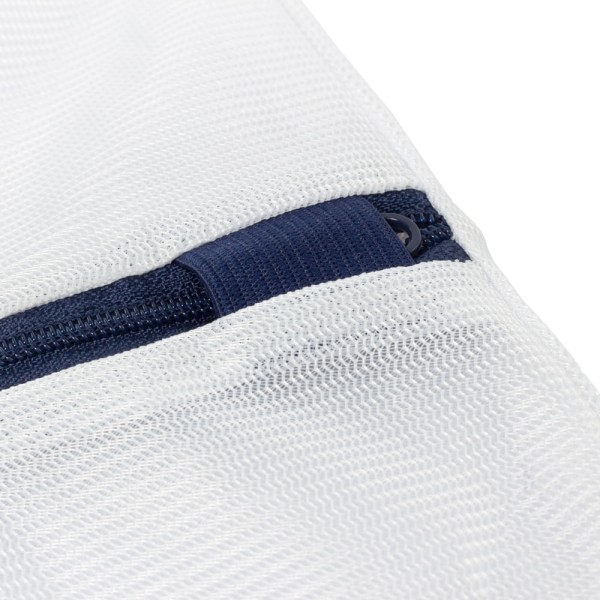 Encontraproduto.com.br - Saco para Lavar Roupa Premium Pequeno Branco/Azul Log Ordene