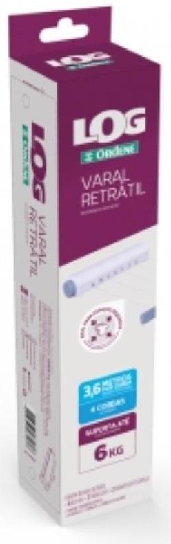 Encontraproduto.com.br - Varal Retrátil de Plástico Log Ordene
