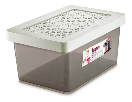 Organizador Plástico Multiuso Alto Cristal 2,8L Hana Ordene