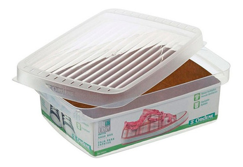 Encontraproduto.com.br - Organizador para Sapatos Infantil Plástico Cristal 14,8x21,8x7cm My Closet Ordene