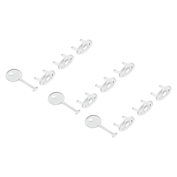 Encontraproduto.com.br - Protetor Ordene Joy OR91500 Plástico Tomada 9Pc/3 Chavev Padrão Branco