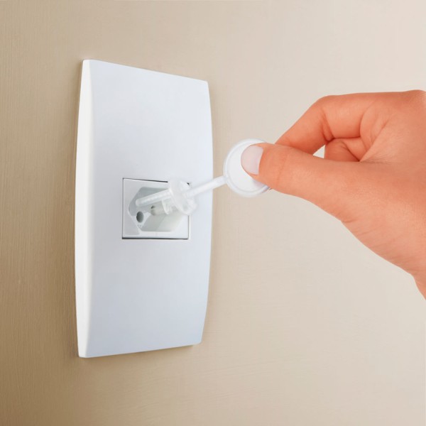 Encontraproduto.com.br - Protetor Ordene Joy OR91500 Plástico Tomada 9Pc/3 Chavev Padrão Branco
