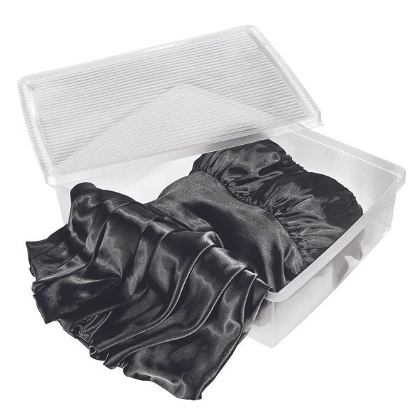 Encontraproduto.com.br - Organizador Plástico para Botas Cristal 19,5L Ordene