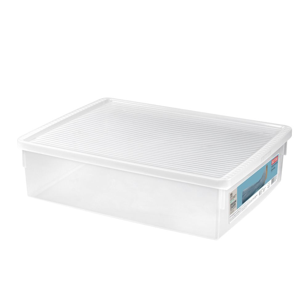 Encontraproduto.com.br - Organizador Plástico para Botas Cristal 19,5L Ordene