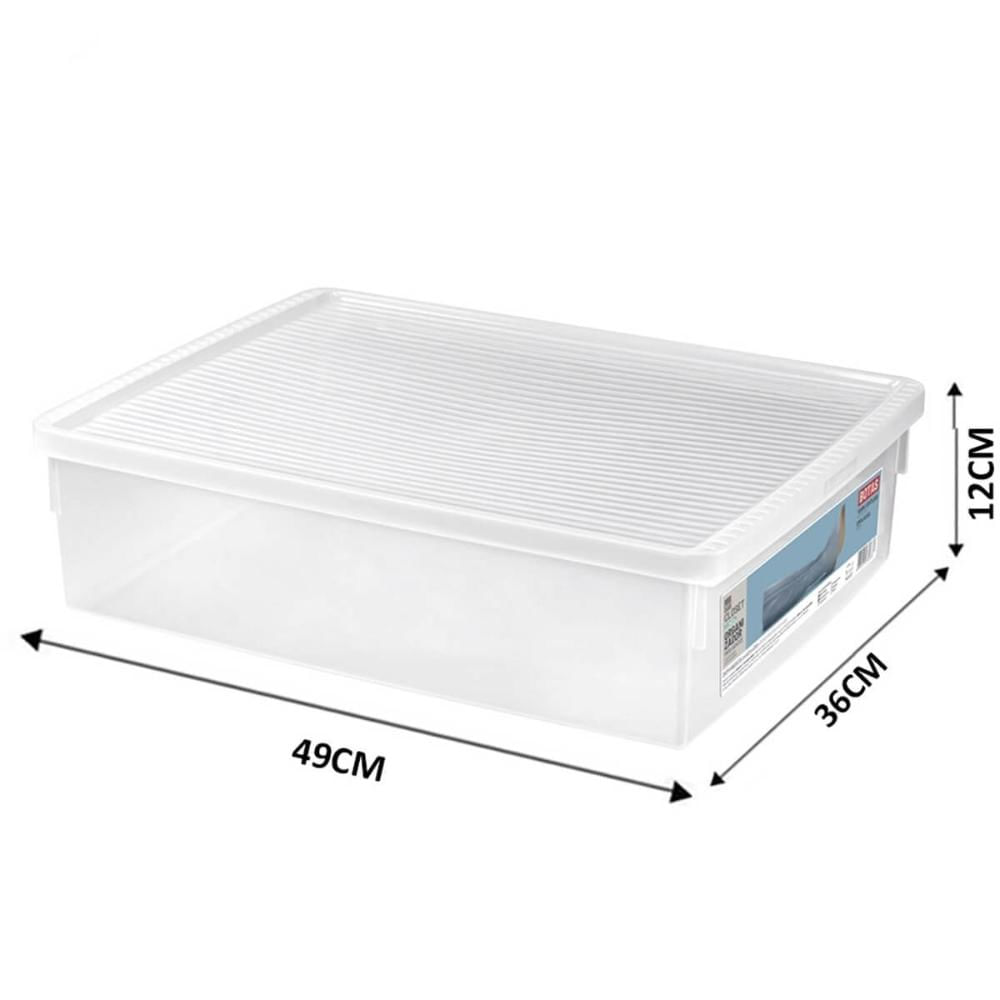 Encontraproduto.com.br - Organizador Plástico para Botas Cristal 19,5L Ordene