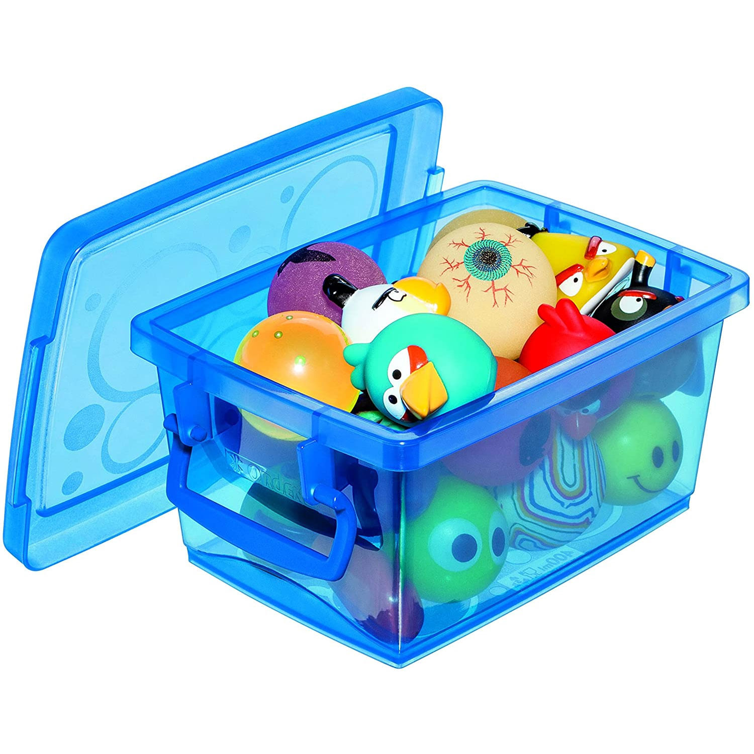 Mini Organizador com Alça e Trava Bel Azul 650ml - Ordene