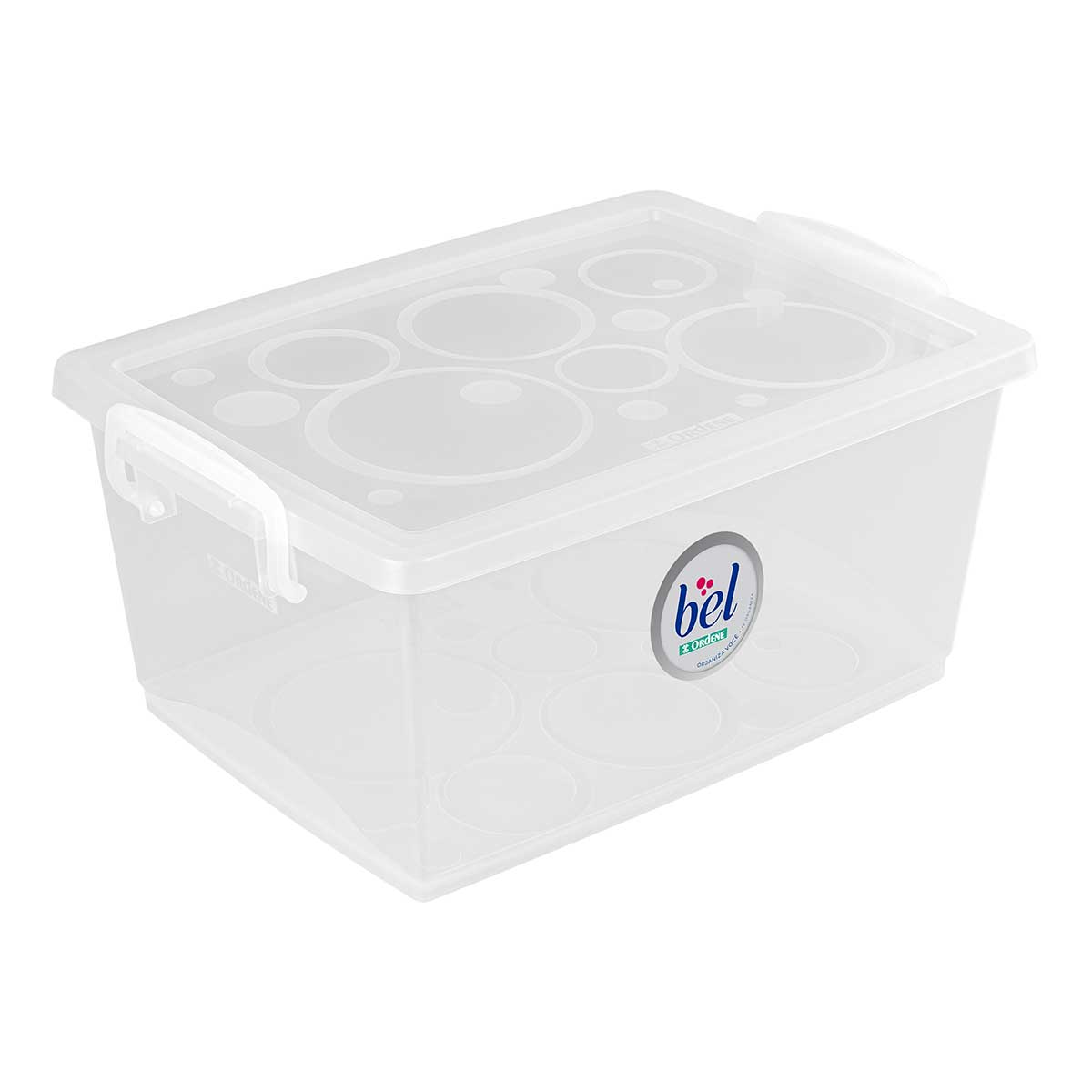 Caixa Organizadora Plástica Cristal 60L My Closet Ordene