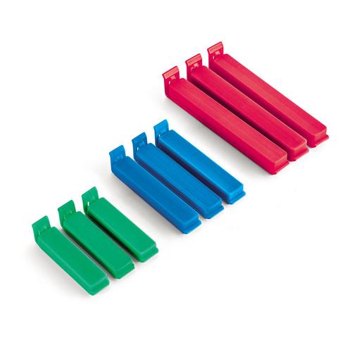 Encontraproduto.com.br - Lacre para Embalagens Plástico Cores Sortidas Log Ordene 9 Peças