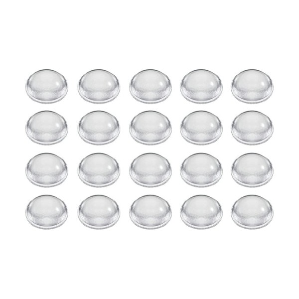 Silicone Adesivo Protetor Anti-Impacto Gota Transparente 8mm Aplik Ordene 20 Peças