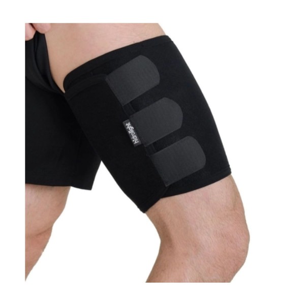 Encontraproduto.com.br - Protetor Coxa Aderente Coxal Ajustável Neoprene Com 3 Fechos