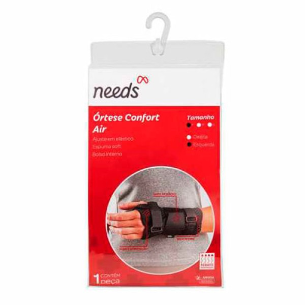 Órtese Para Punho Hidrolight Confort Air P Esquerdo Preto 1 Unidade