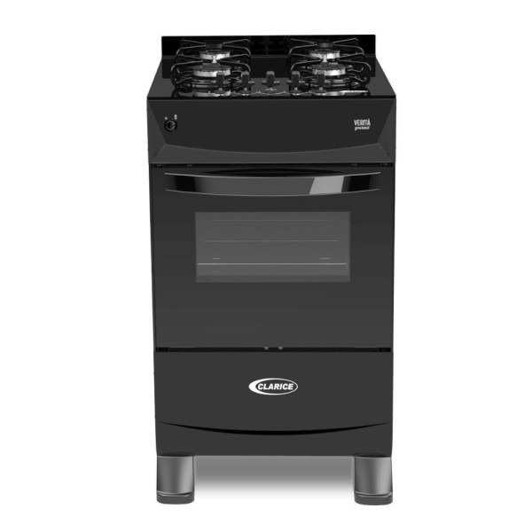 Encontraproduto.com.br - Fogao 4 Bocas Verita Gourmet Clarice Acendimento Automatico - Preto