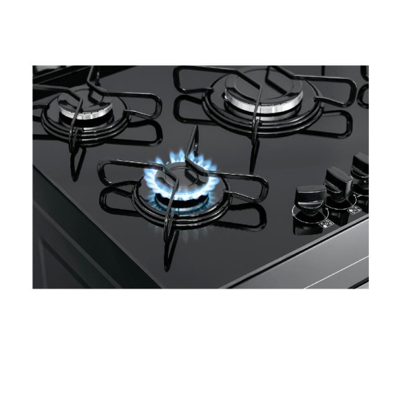 Encontraproduto.com.br - Fogão 5 Bocas Verita Gourmet Clarice Acendimento Automático - Preto