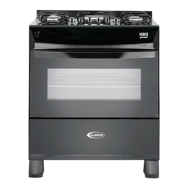 Encontraproduto.com.br - Fogão 5 Bocas Verita Gourmet Clarice Acendimento Automático - Preto
