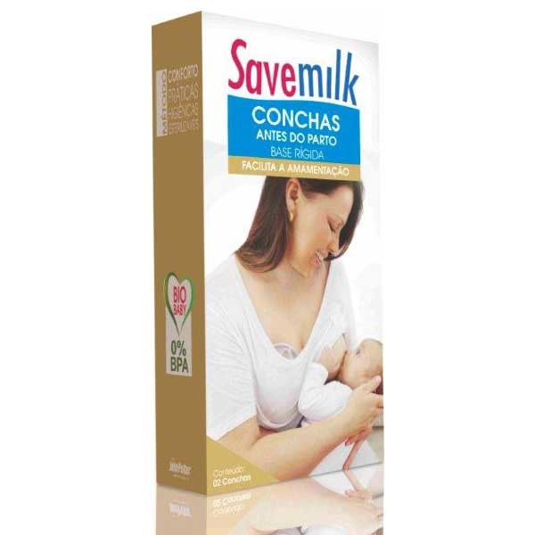 Encontraproduto.com.br - Conchas Pré Parto Base Rigida SaveMilk 2 unidades