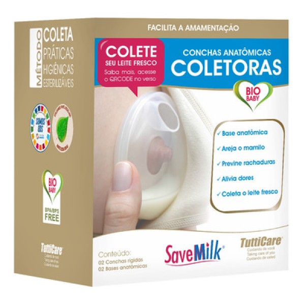 Encontraproduto.com.br - Conchas Pré Parto Base Rigida SaveMilk 2 unidades