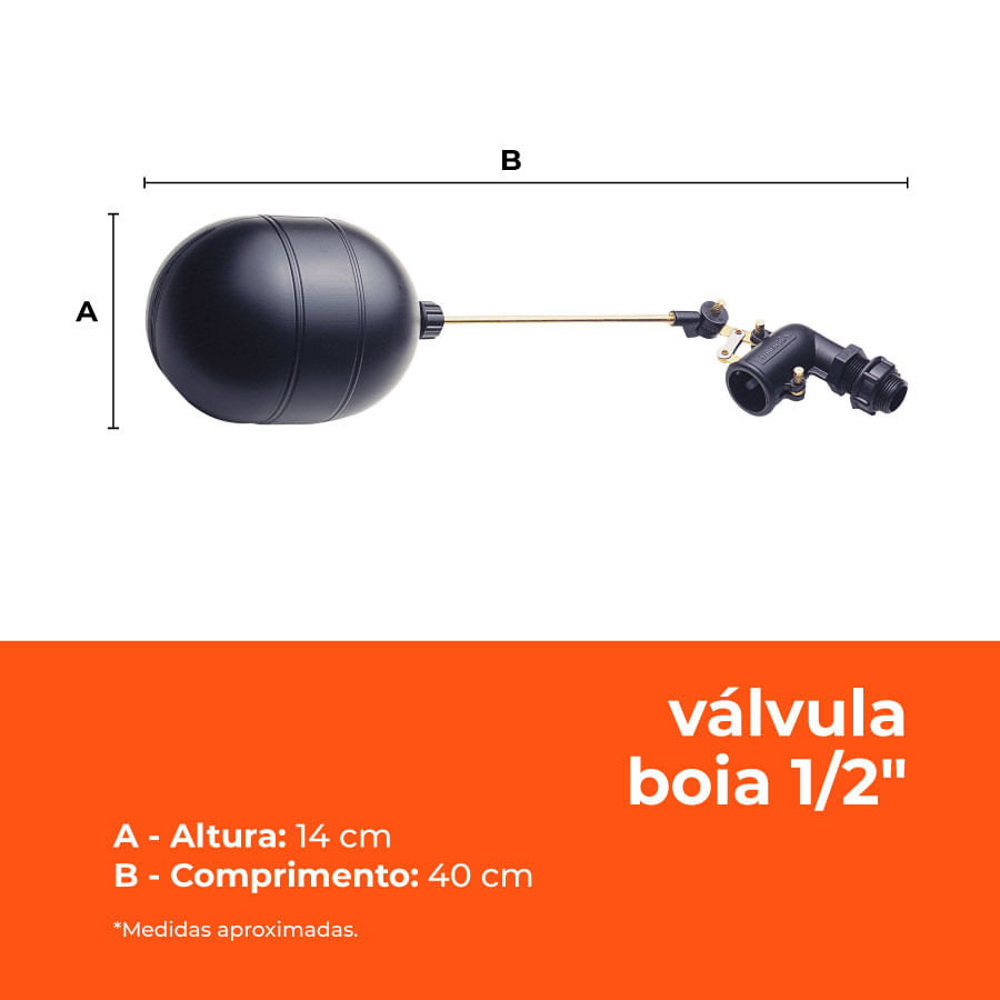 Encontraproduto.com.br - Válvula de Bóia Acqualimp 3/4