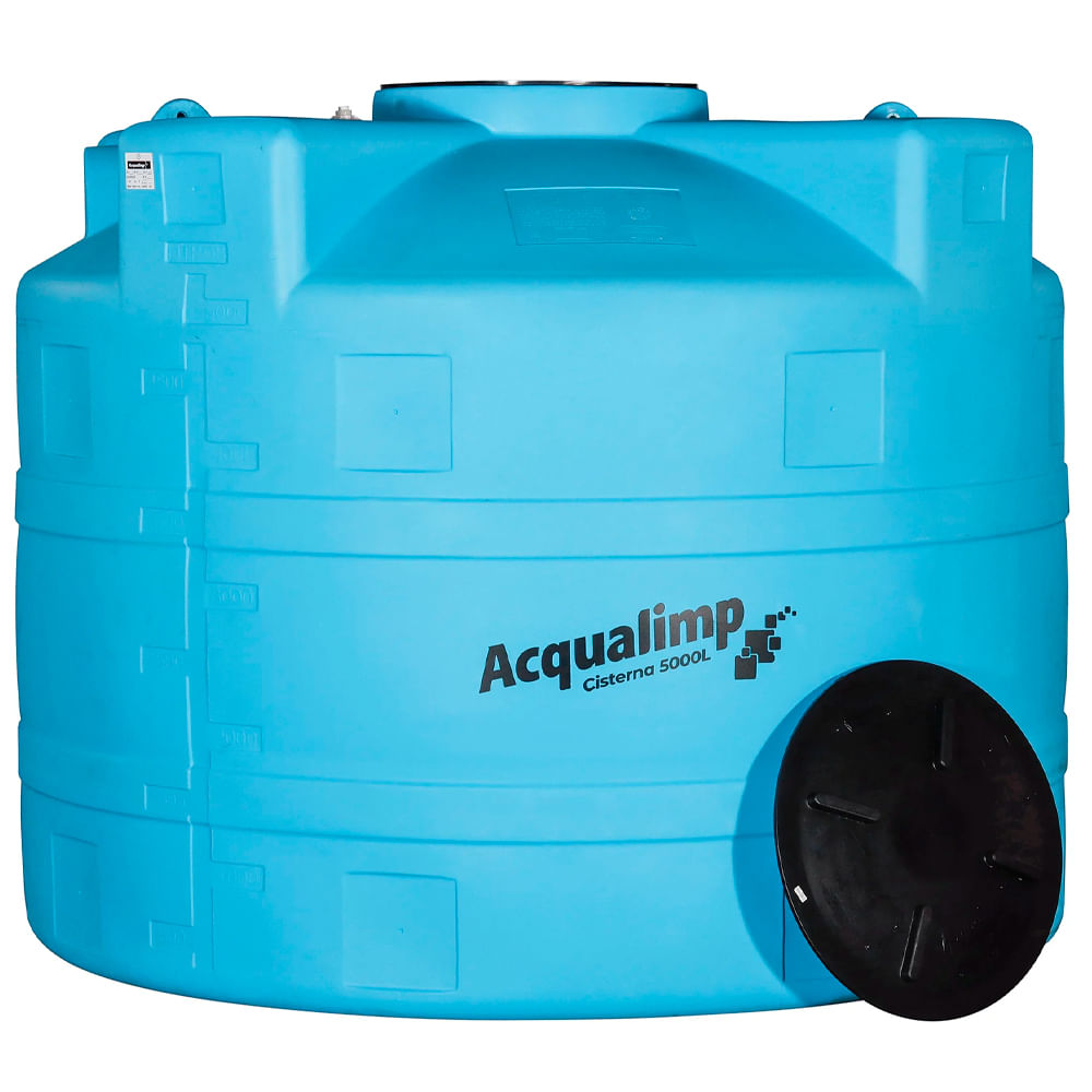 Encontraproduto.com.br - Cisterna Sem Equipamento 5000 Litros Azul Acqualimp