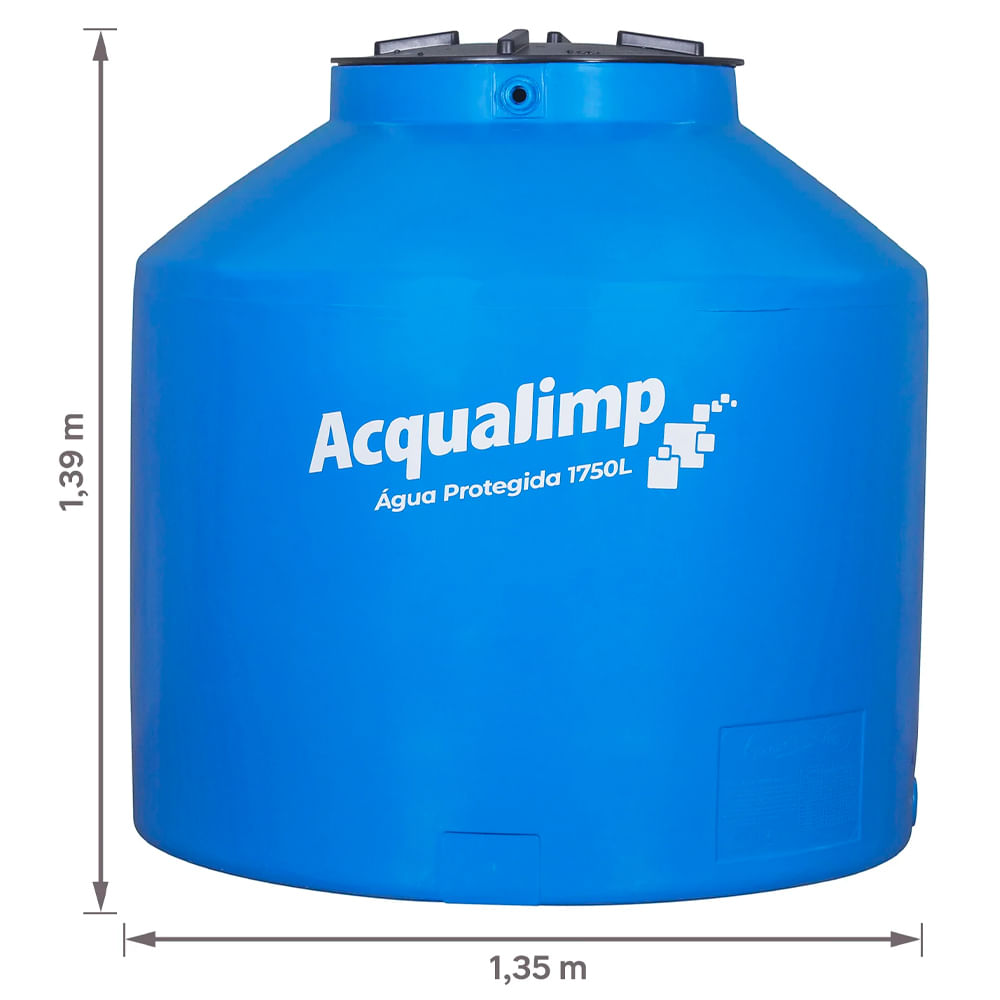 Encontraproduto.com.br - Caixa De Água 1.750L Polietileno Água Protegida