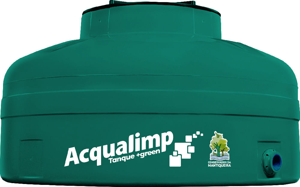 Encontraproduto.com.br - Caixa dágua 1.000 Litros +Green com Tampa de Rosca - Acqualimp
