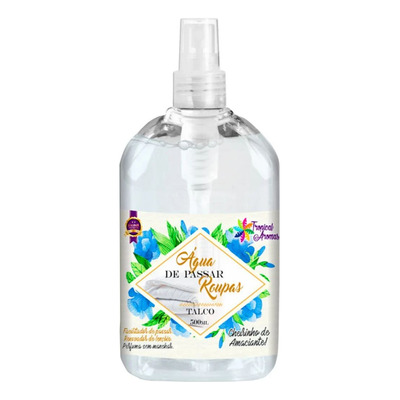 Encontraproduto.com.br - Água De Passar Roupas Talco 500ml Tropical Aromas